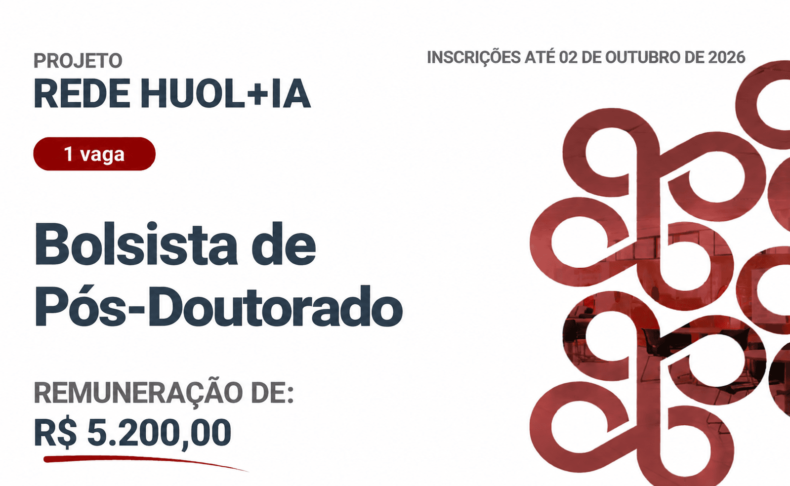 BioME/IMD abre seleção para bolsista de pós-doutorado no projeto Rede HUOL+IA