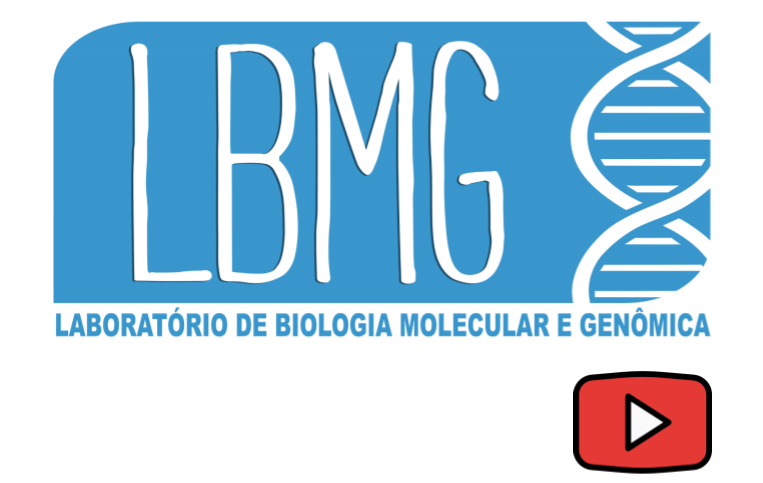 Logo do canal do youtube do Laboratório de Biologia Molecular e Genômica